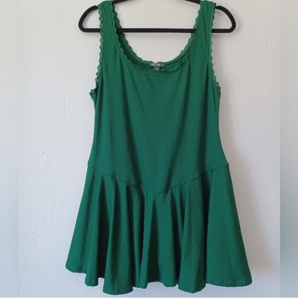 Emerald Green Sleeveless Mini Dress